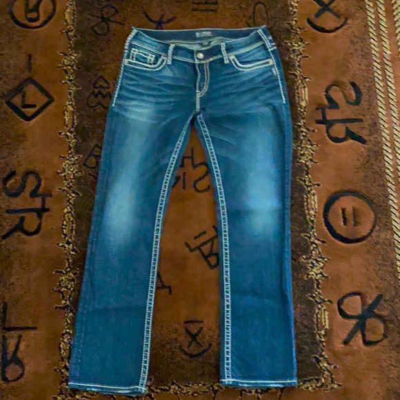 Silver Jeans Denim - Silver Jeans Women's Classic Blue Straight Leg Jeans